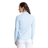 Alternate View 2 of Gingham Cooling Sun Protection Quarter Zip Pull Over